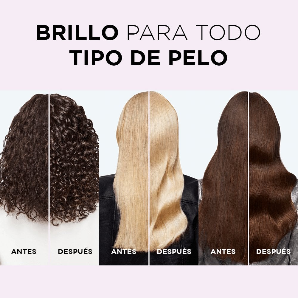 loreal shampoo Elvive Glycolic Gloss antes y después